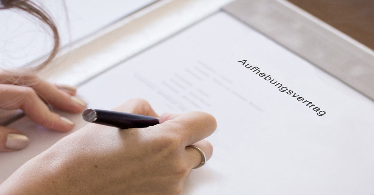 Aufhebungsvertrag aus gesundheitlichen Gründen